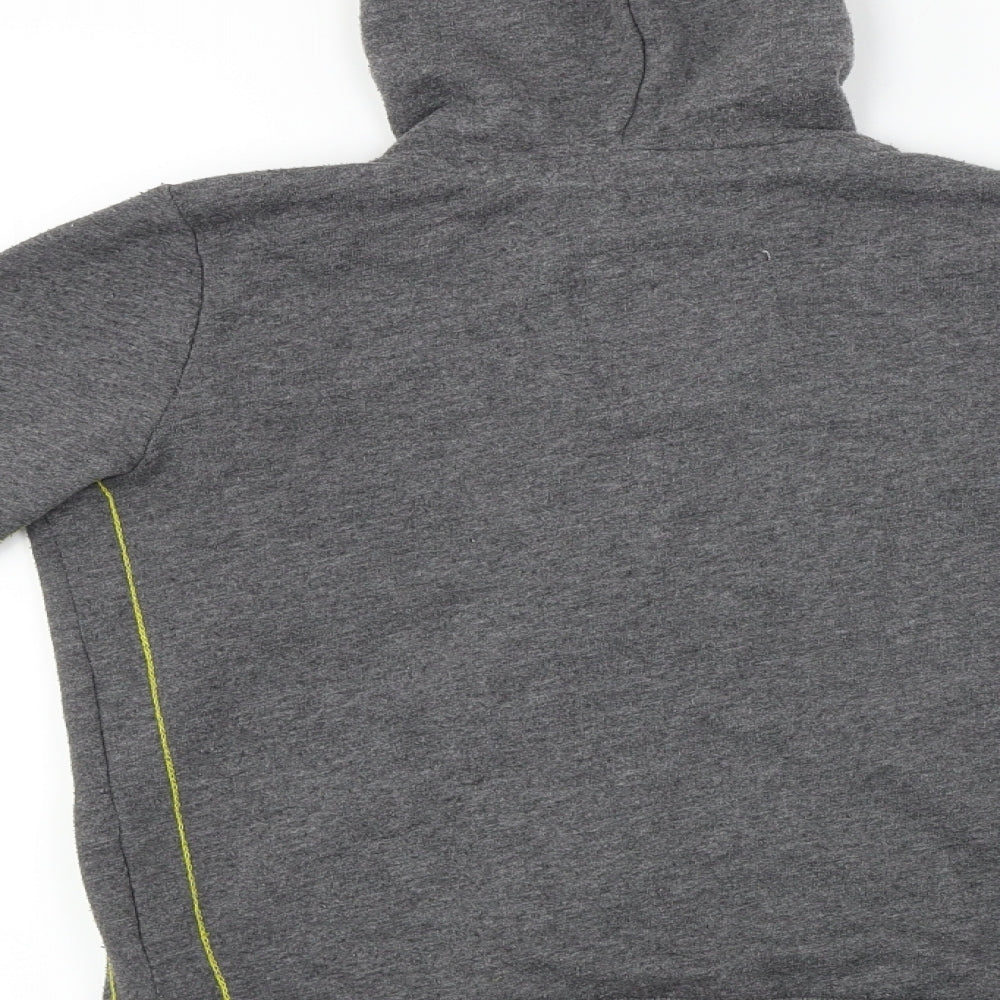 timless legend Boys Grey   Full Zip Hoodie Size 8 Years