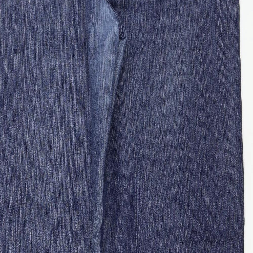M&Co Womens Blue   Straight Jeans Size 16 L25 in