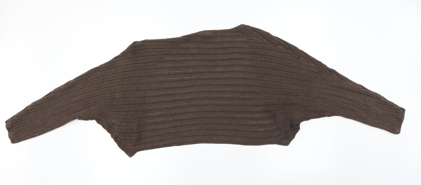 For Woman   Womens Brown   Cardigan Jumper Size 10