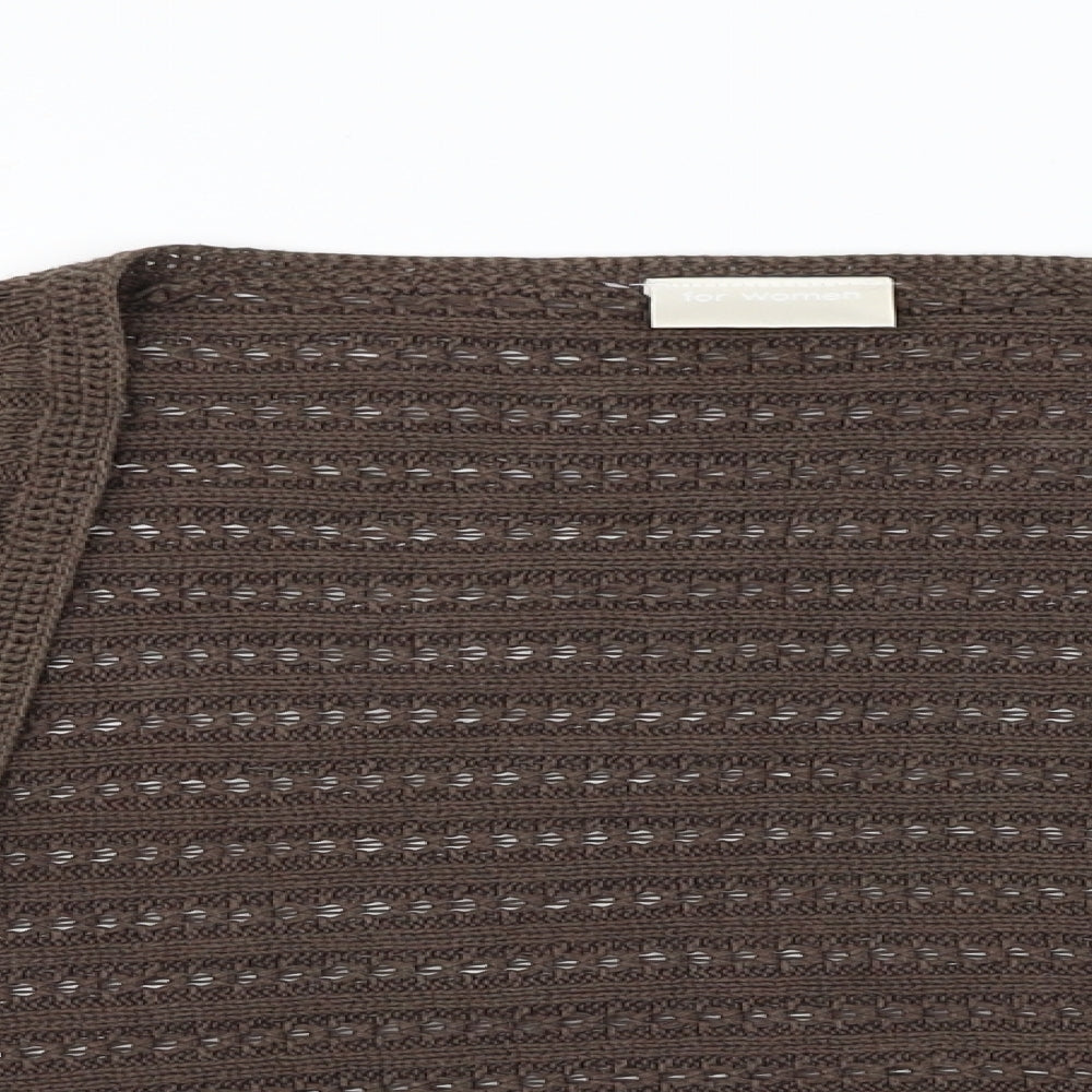 For Woman   Womens Brown   Cardigan Jumper Size 10