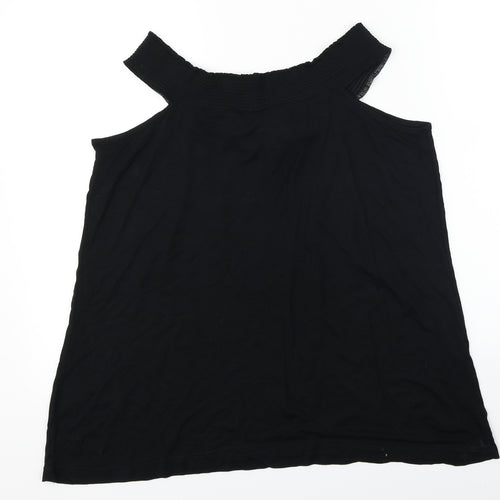 be you Womens Black   Basic T-Shirt Size 14
