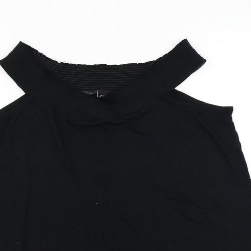 be you Womens Black   Basic T-Shirt Size 14