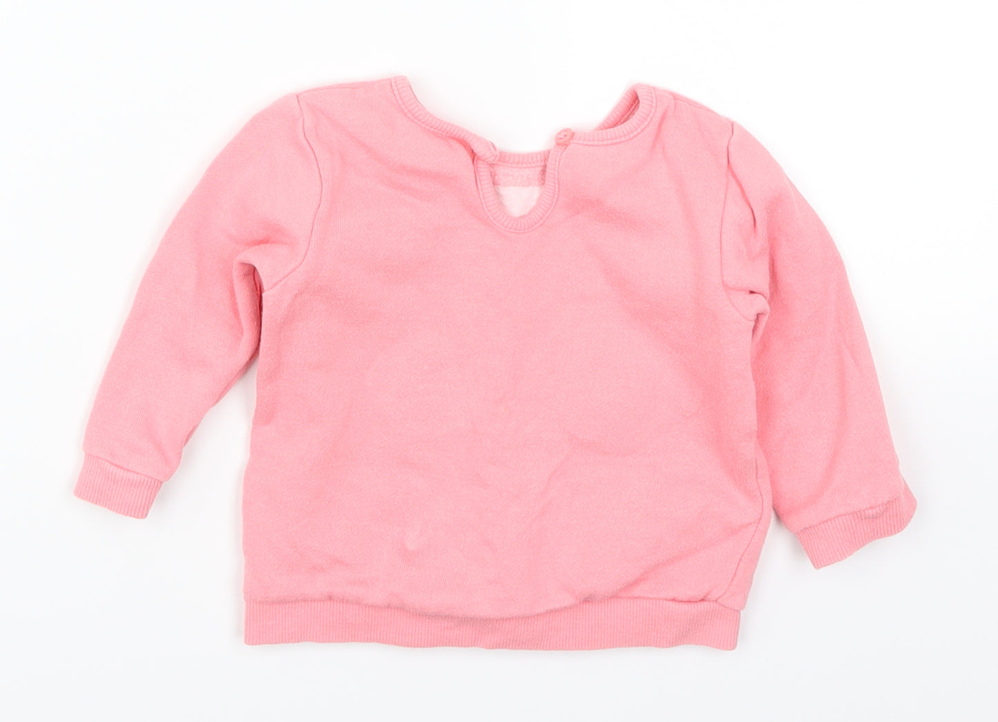 George Girls Pink   Basic T-Shirt Size 6-9 Months  - Panda