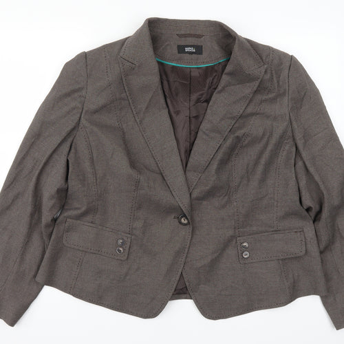 Marks and Spencer Womens Brown   Jacket Suit Jacket Size 20