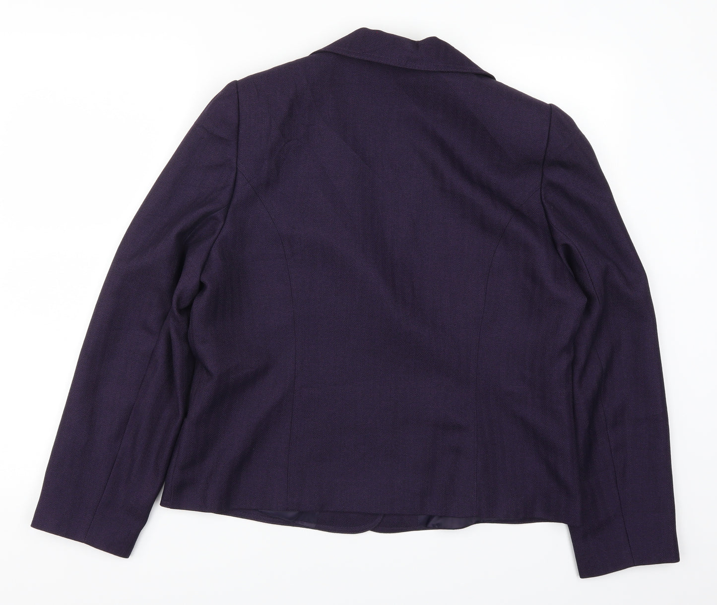 EWM Womens Purple   Jacket Suit Jacket Size 14