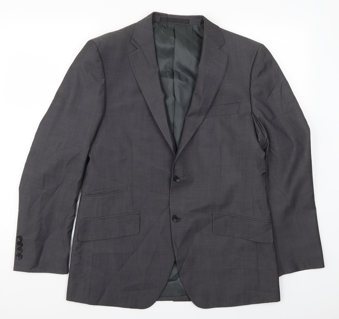 Marks and Spencer Mens Grey   Jacket Suit Jacket Size 38