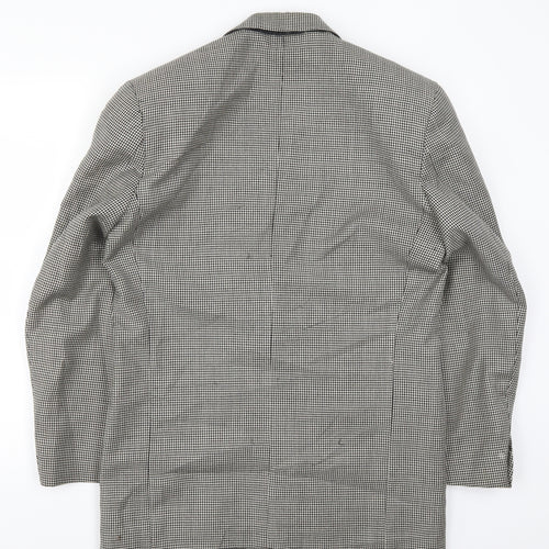 NEXT Mens Grey Houndstooth  Jacket Suit Jacket Size S