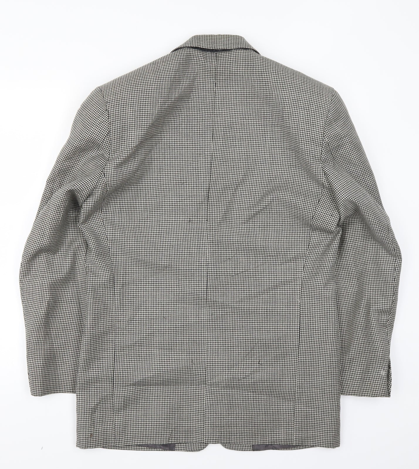 NEXT Mens Grey Houndstooth  Jacket Suit Jacket Size S