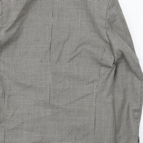 NEXT Mens Grey Houndstooth  Jacket Suit Jacket Size S