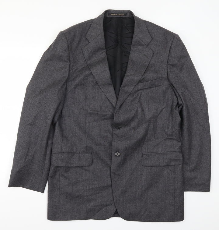 Marks and Spencer Mens Grey   Jacket Suit Jacket Size 42