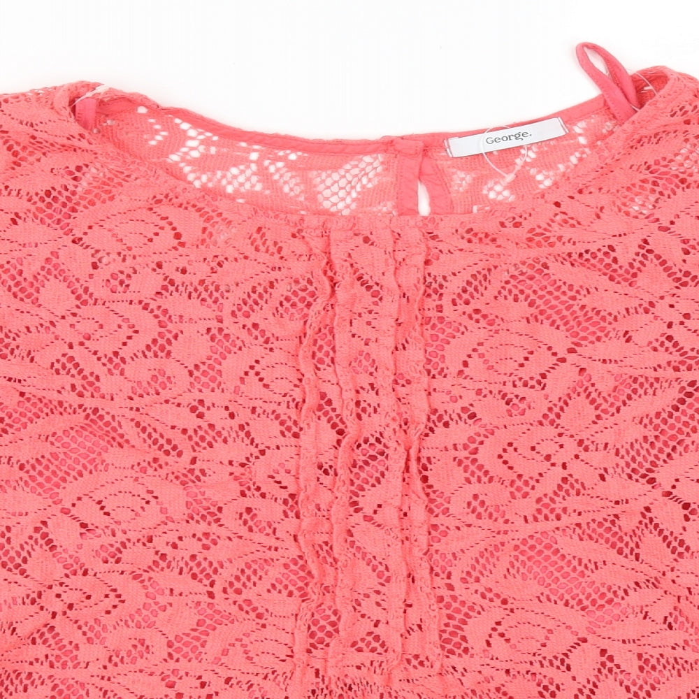 George Womens Pink   Basic T-Shirt Size 22