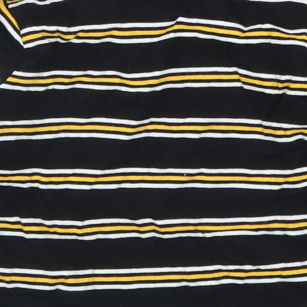 NEXT Boys Black Striped  Basic T-Shirt Size 12-18 Months  - Yellow