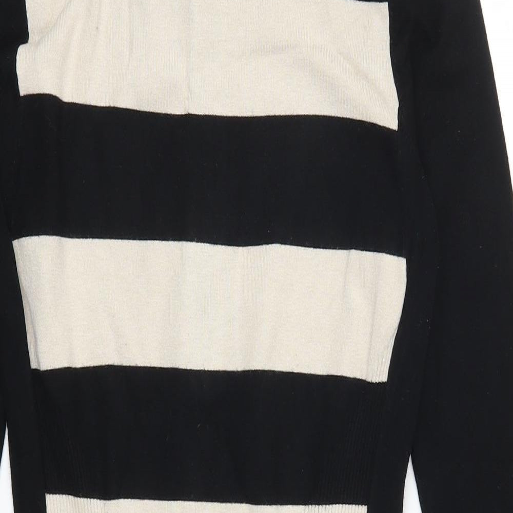Coast Womens Beige Striped  Jumper Dress  Size 8