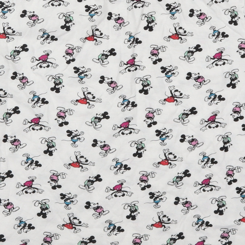 Primark Womens White   Basic T-Shirt Size 14  - Mickey Mouse