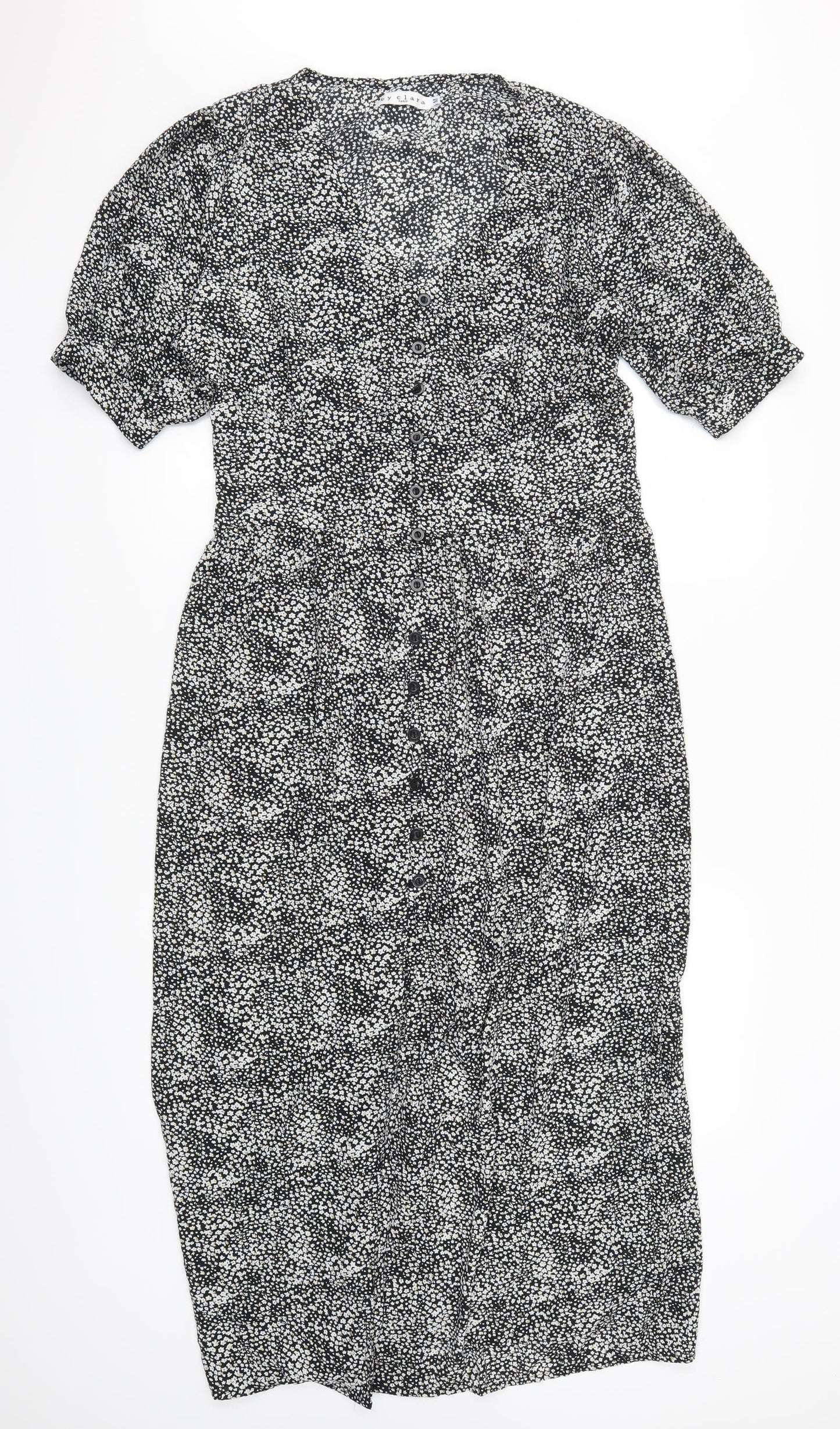 Clara Womens Grey Floral  Maxi  Size M