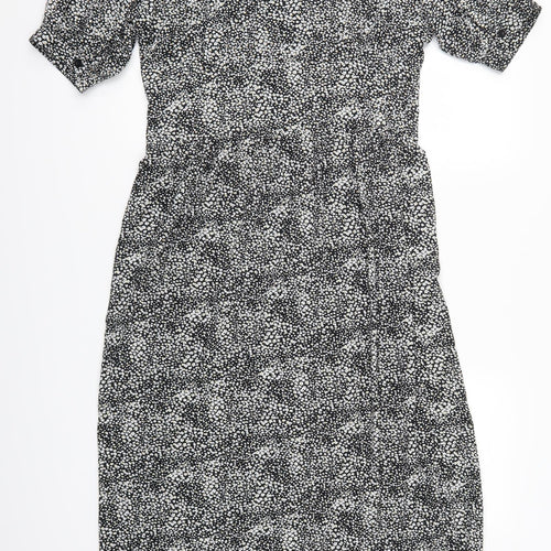 Clara Womens Grey Floral  Maxi  Size M
