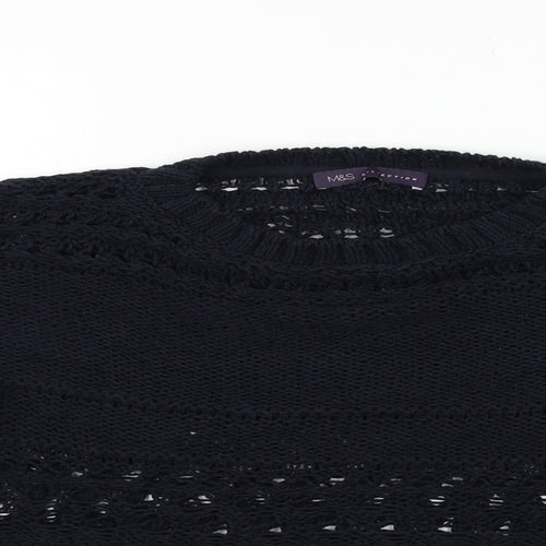 Marks and Spencer Womens Blue   Pullover Jumper Size M
