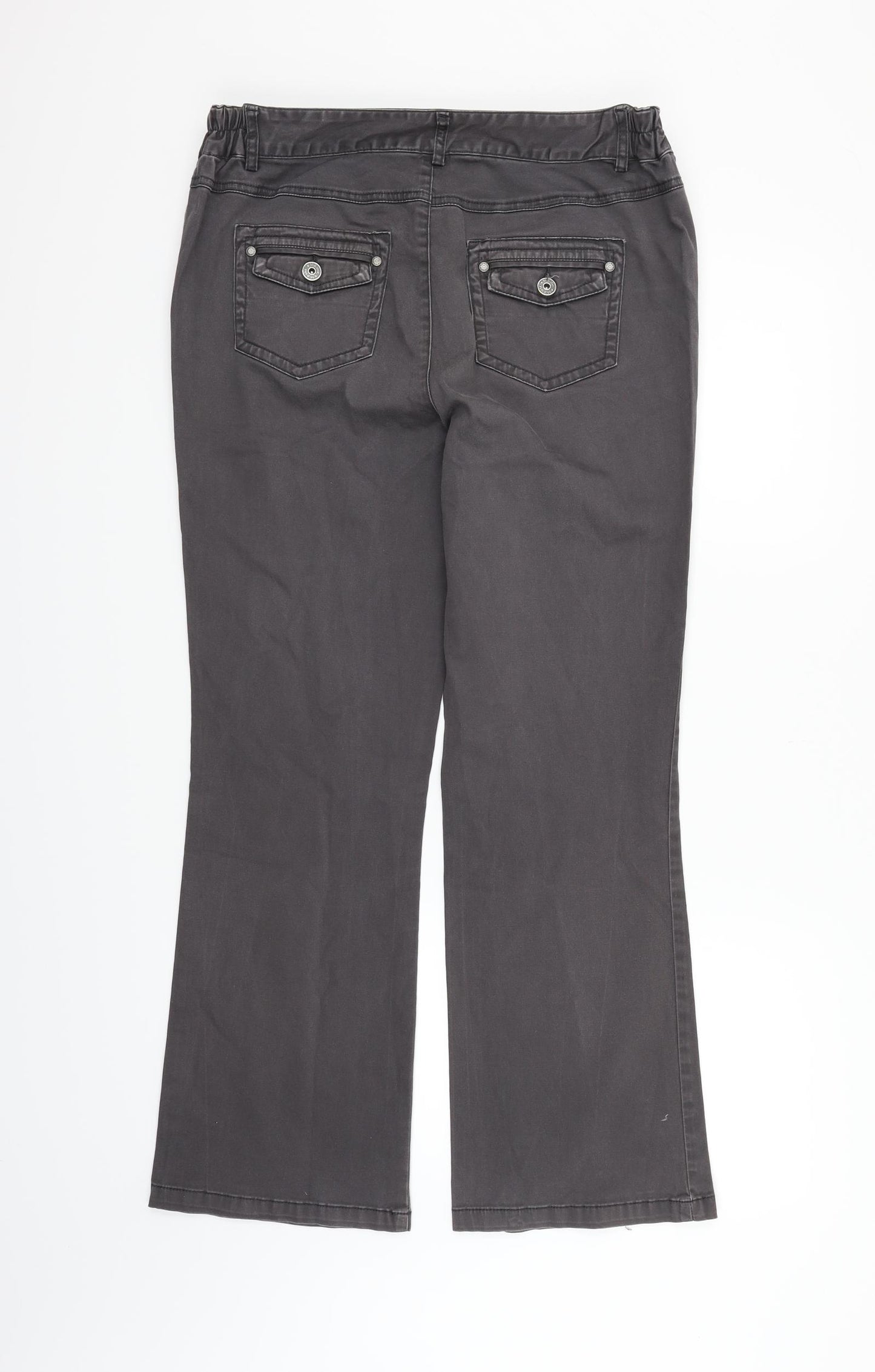 Maine Womens Grey   Trousers  Size 12 L27 in