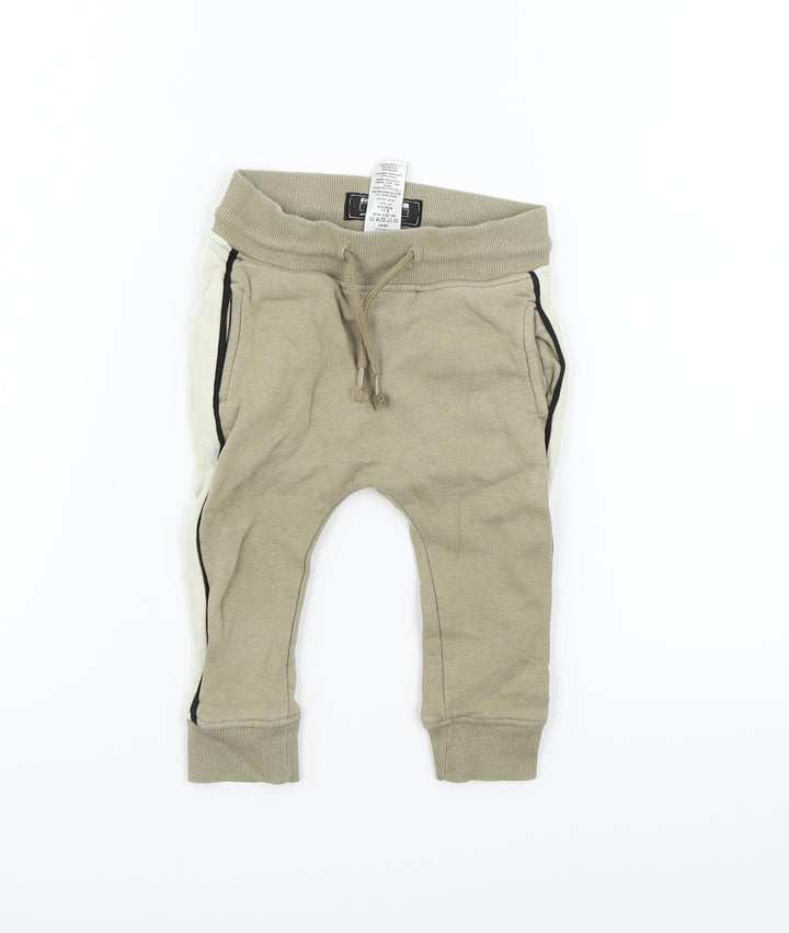 NEXT Girls Beige Jogger Trousers Size 12-18 Months