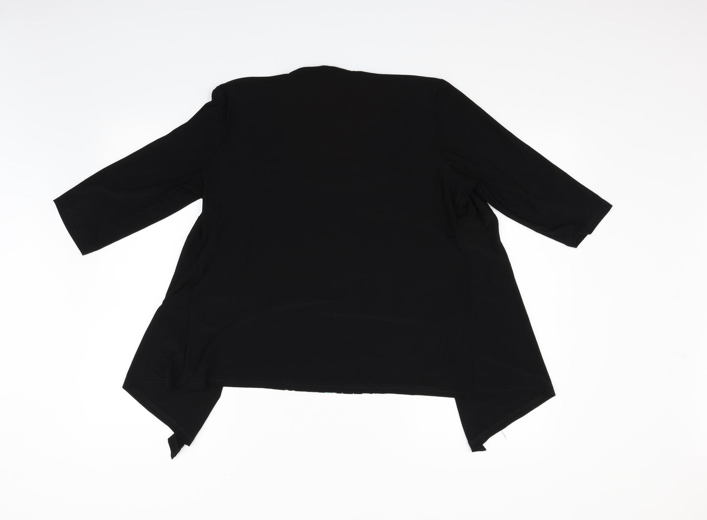 bm collection Womens Black Polka Dot  Basic Blouse Size 14