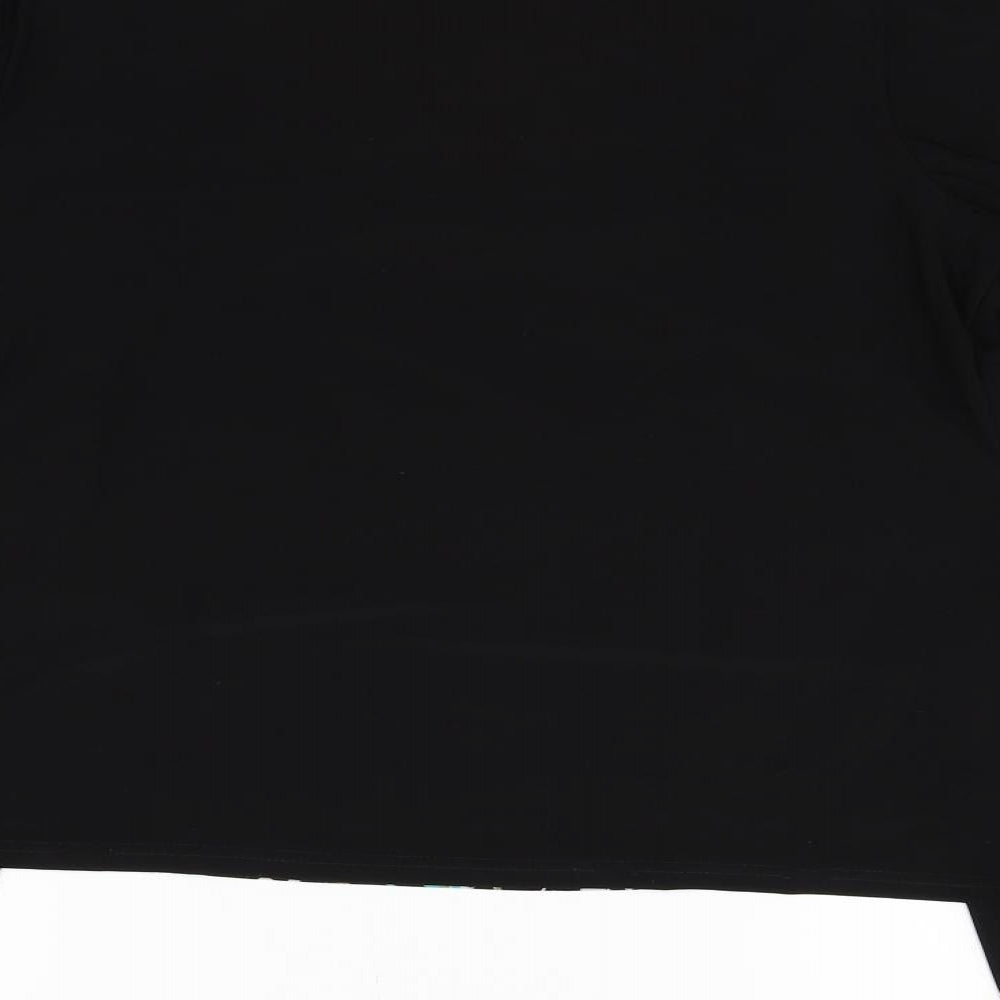 bm collection Womens Black Polka Dot  Basic Blouse Size 14