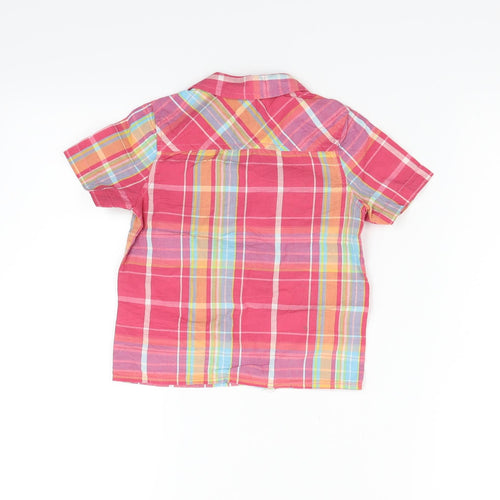 F&F Girls Pink Check  Basic Button-Up Size 2-3 Years