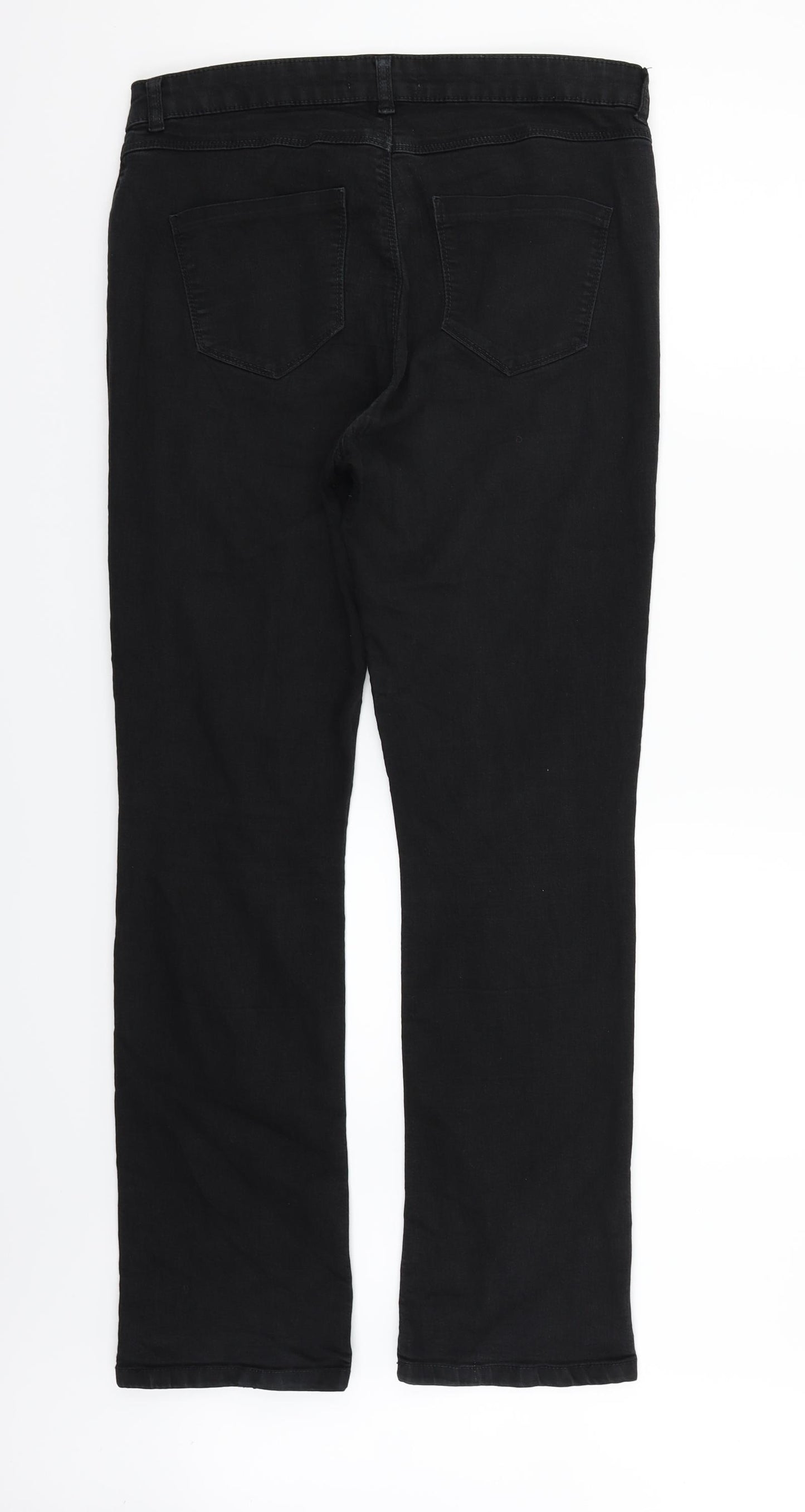 deniem  Womens Black   Straight Jeans Size 14 L31 in
