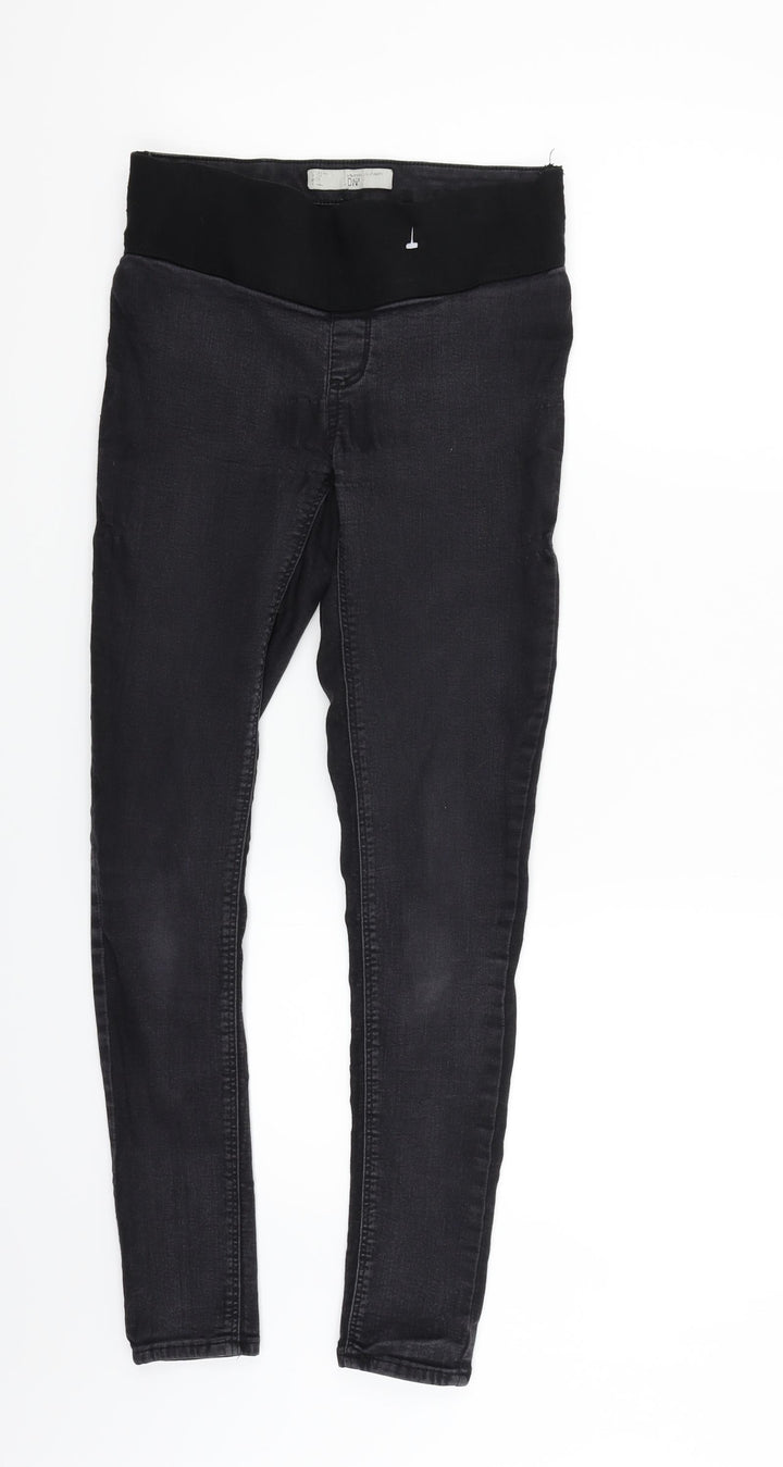 Topshop Womens Black Skinny Jeans Size 8 L28 in