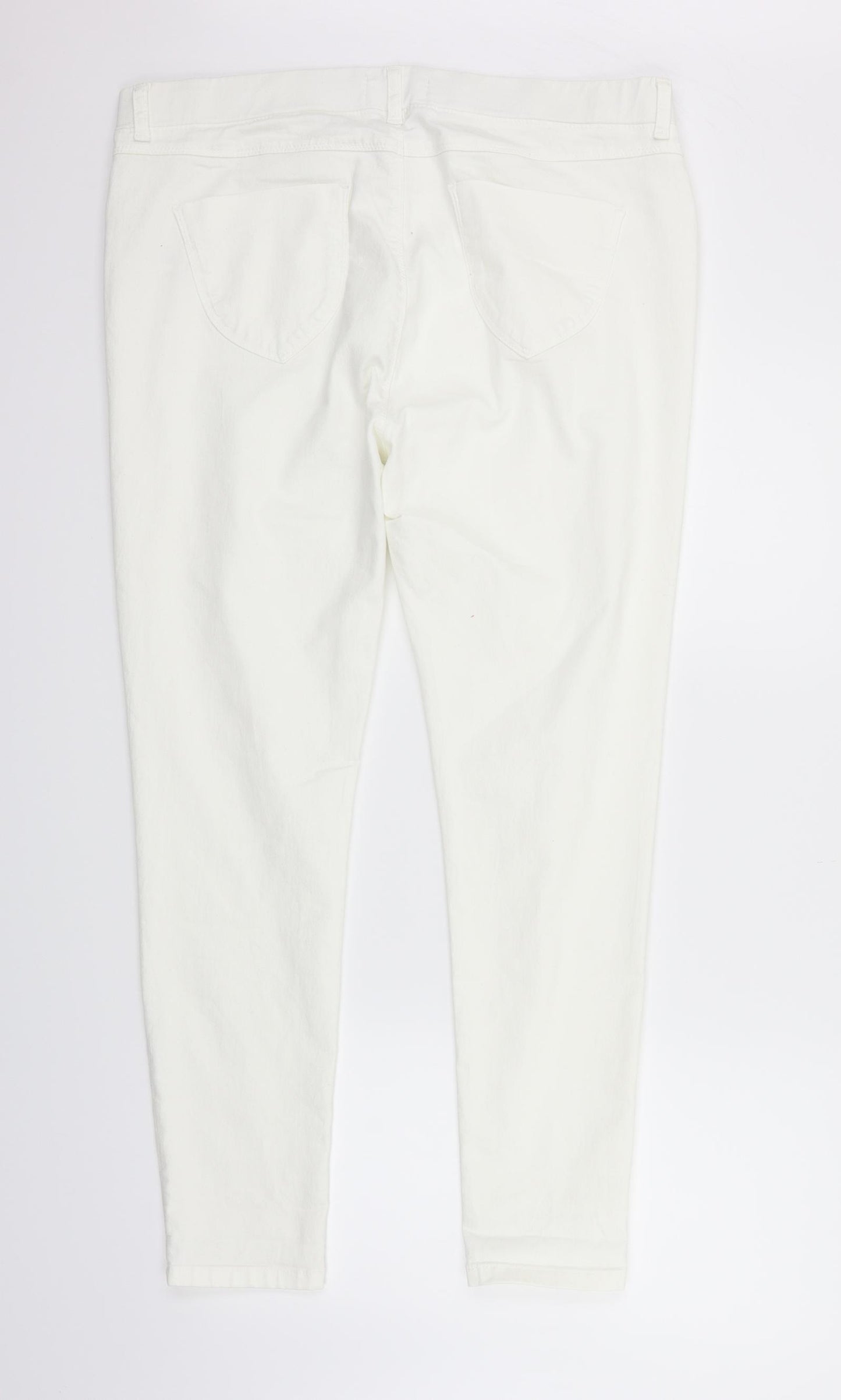 Dorothy Perkins Womens White   Trousers  Size 18 L27 in