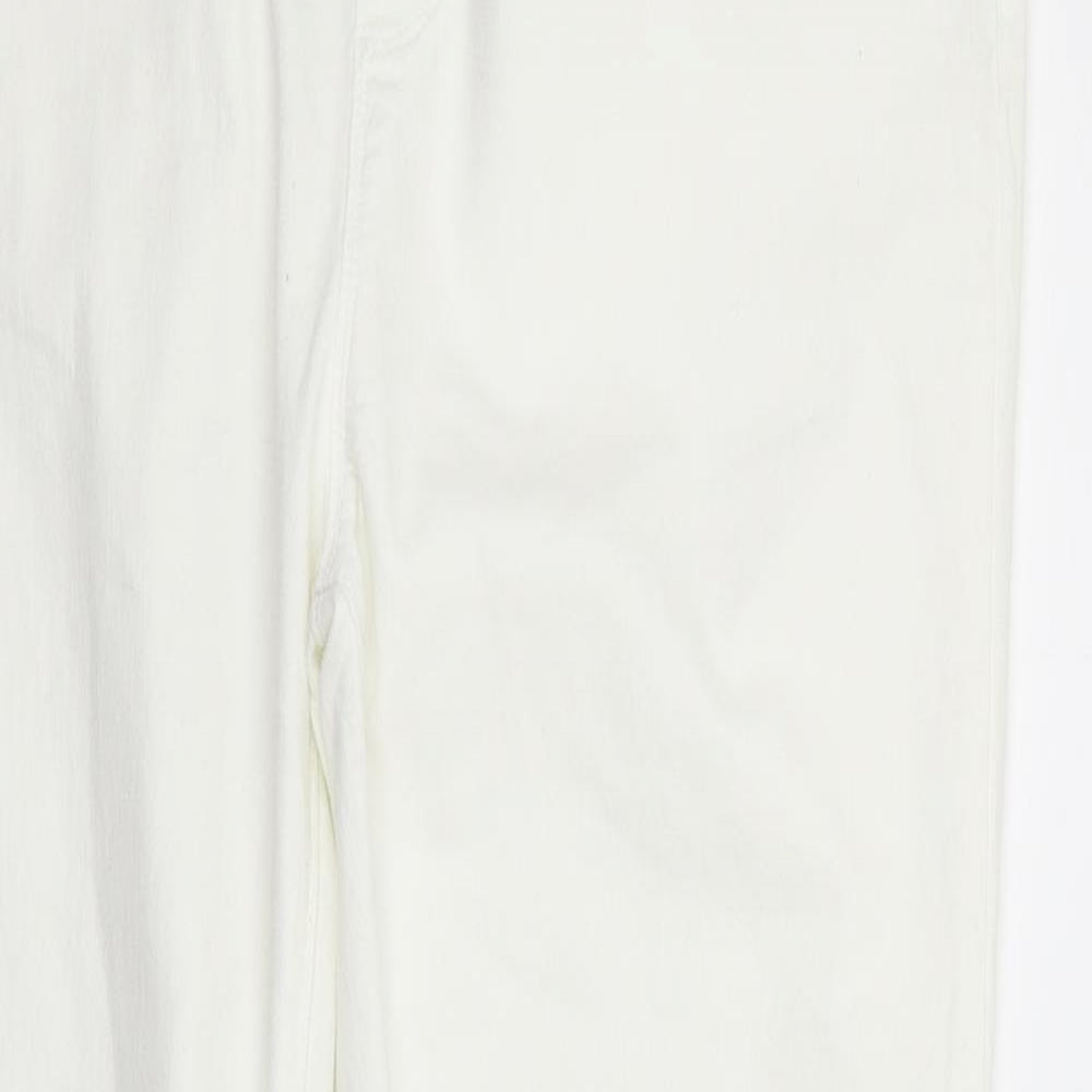 Dorothy Perkins Womens White   Trousers  Size 18 L27 in