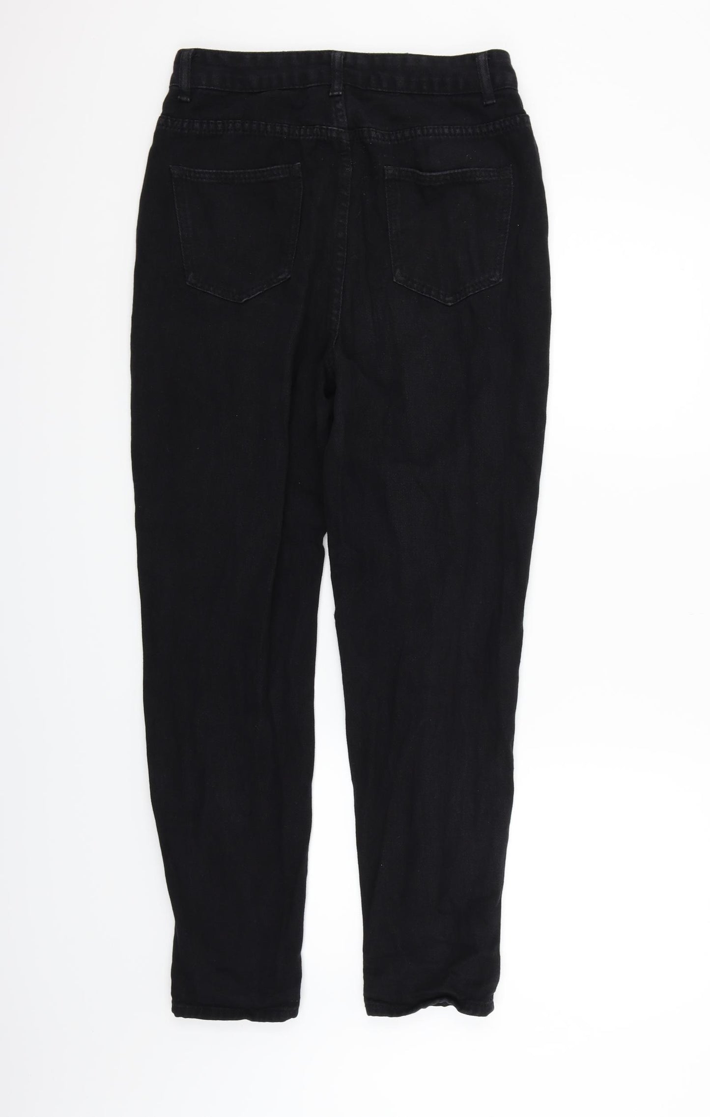 Boohoo Womens Black   Straight Jeans Size 10 L27 in