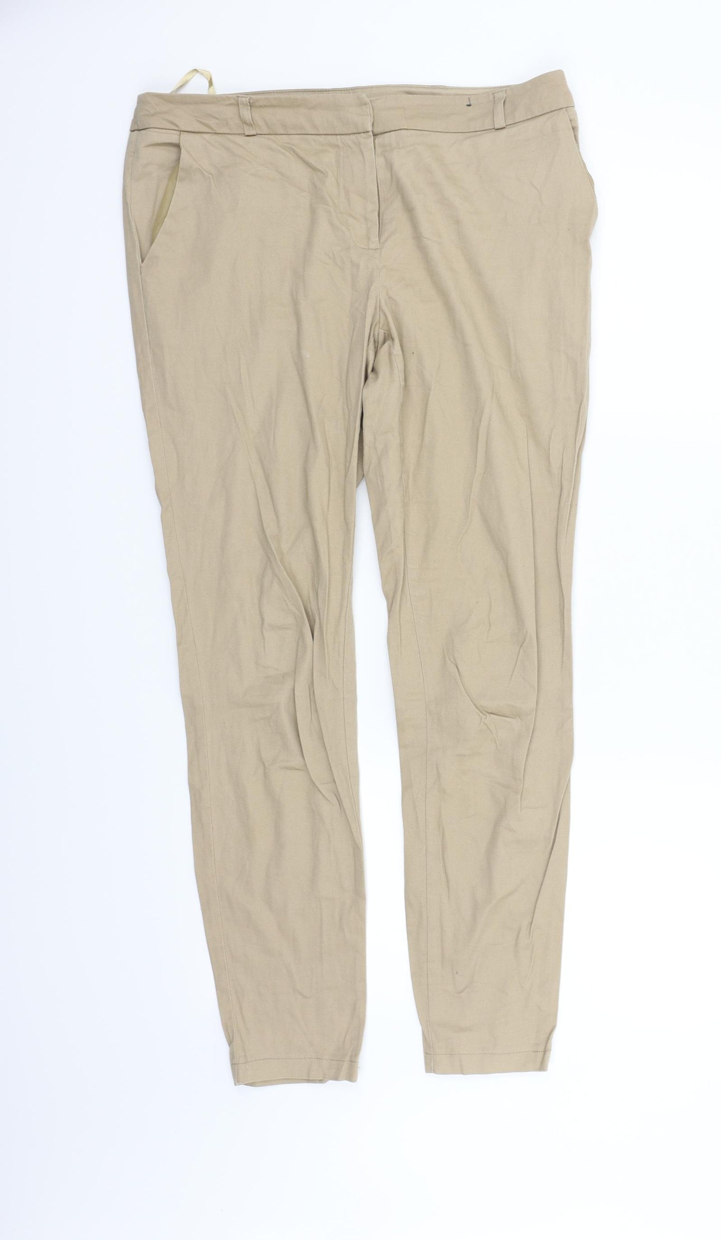 Atmosphere Womens Beige   Trousers  Size 12 L25 in