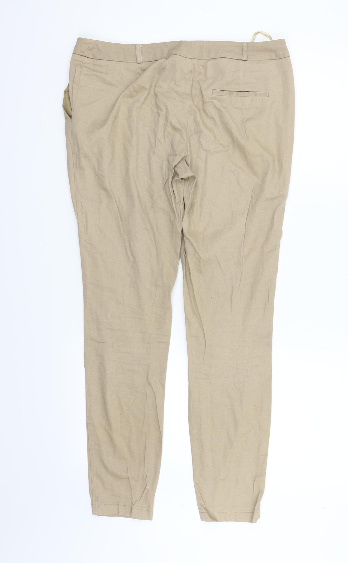 Atmosphere Womens Beige   Trousers  Size 12 L25 in