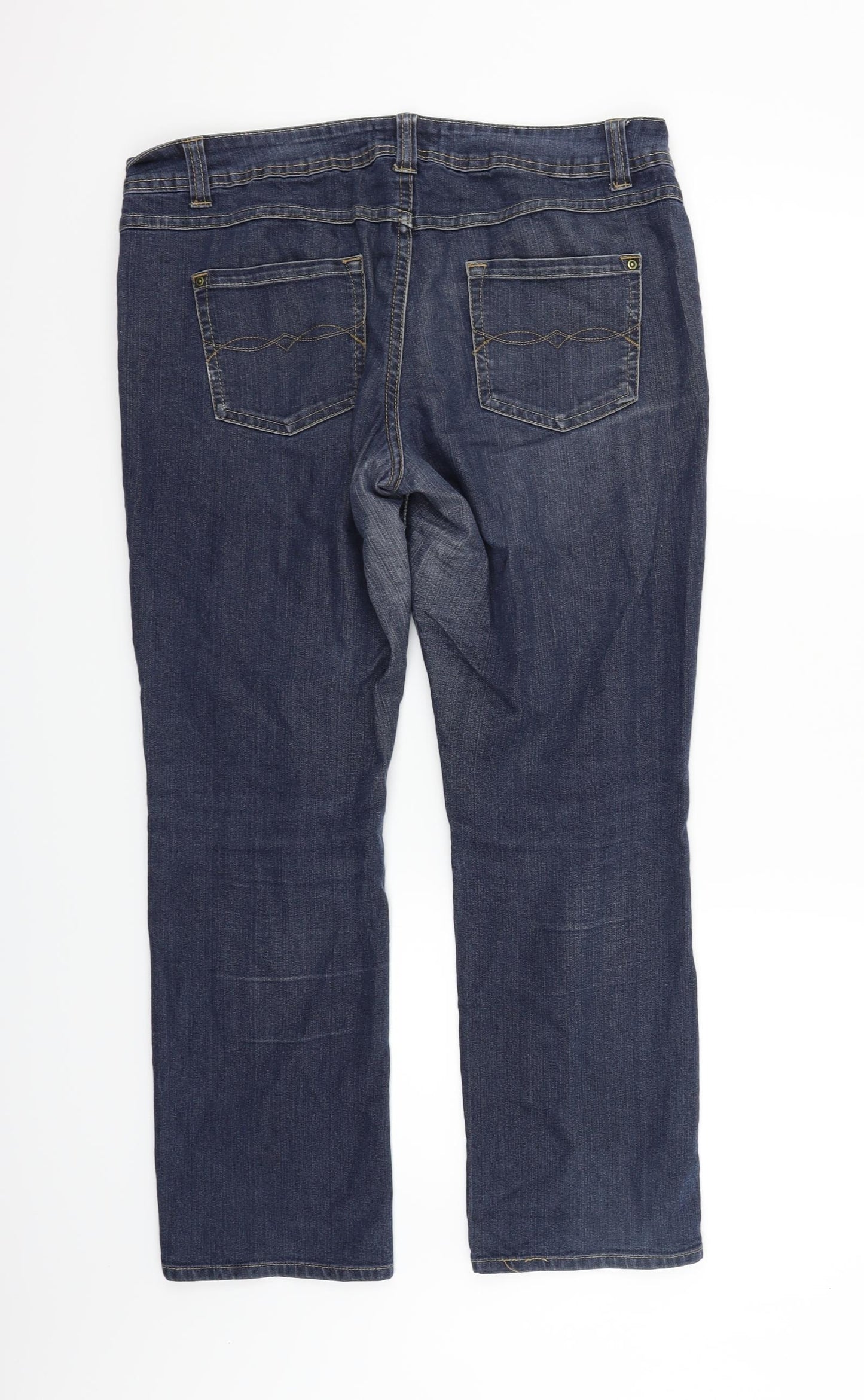 George Womens Blue   Trousers  Size 14 L25 in