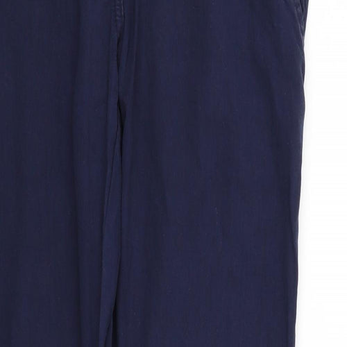 deniem & co Womens Blue Houndstooth  Trousers  Size 10 L27 in