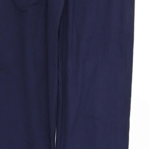 deniem & co Womens Blue Houndstooth  Trousers  Size 10 L27 in