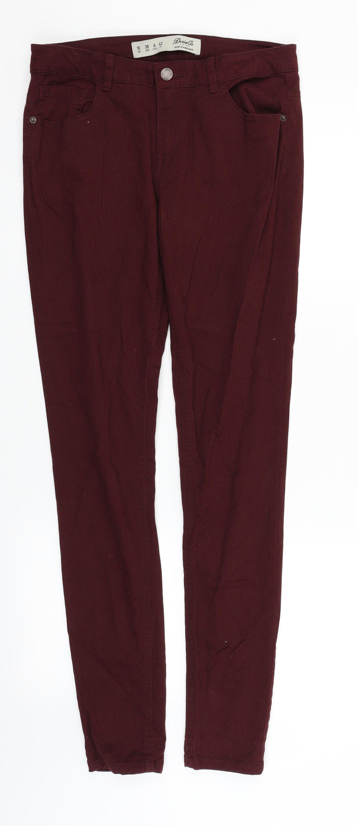 deniem & co Womens Purple   Straight Jeans Size 10 L29 in