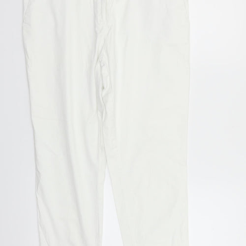 George Womens White   Trousers  Size 14 L24 in