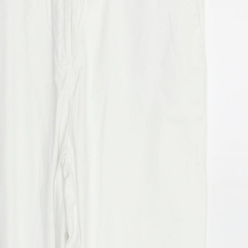 George Womens White   Trousers  Size 14 L24 in