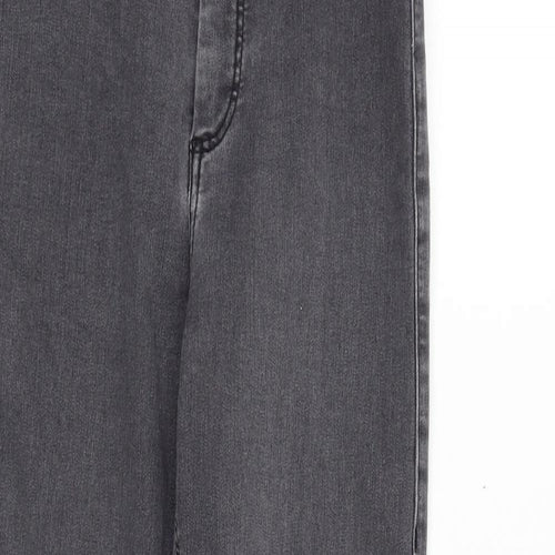 Topshop Womens Green   Straight Jeans Size S L30 in