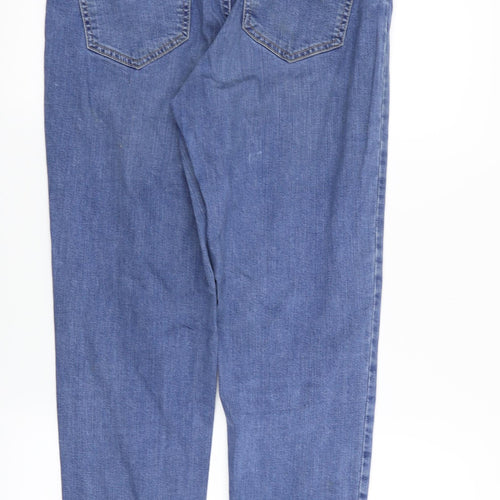 Denim Reserved Womens Blue   Straight Jeans Size 14 L25 in