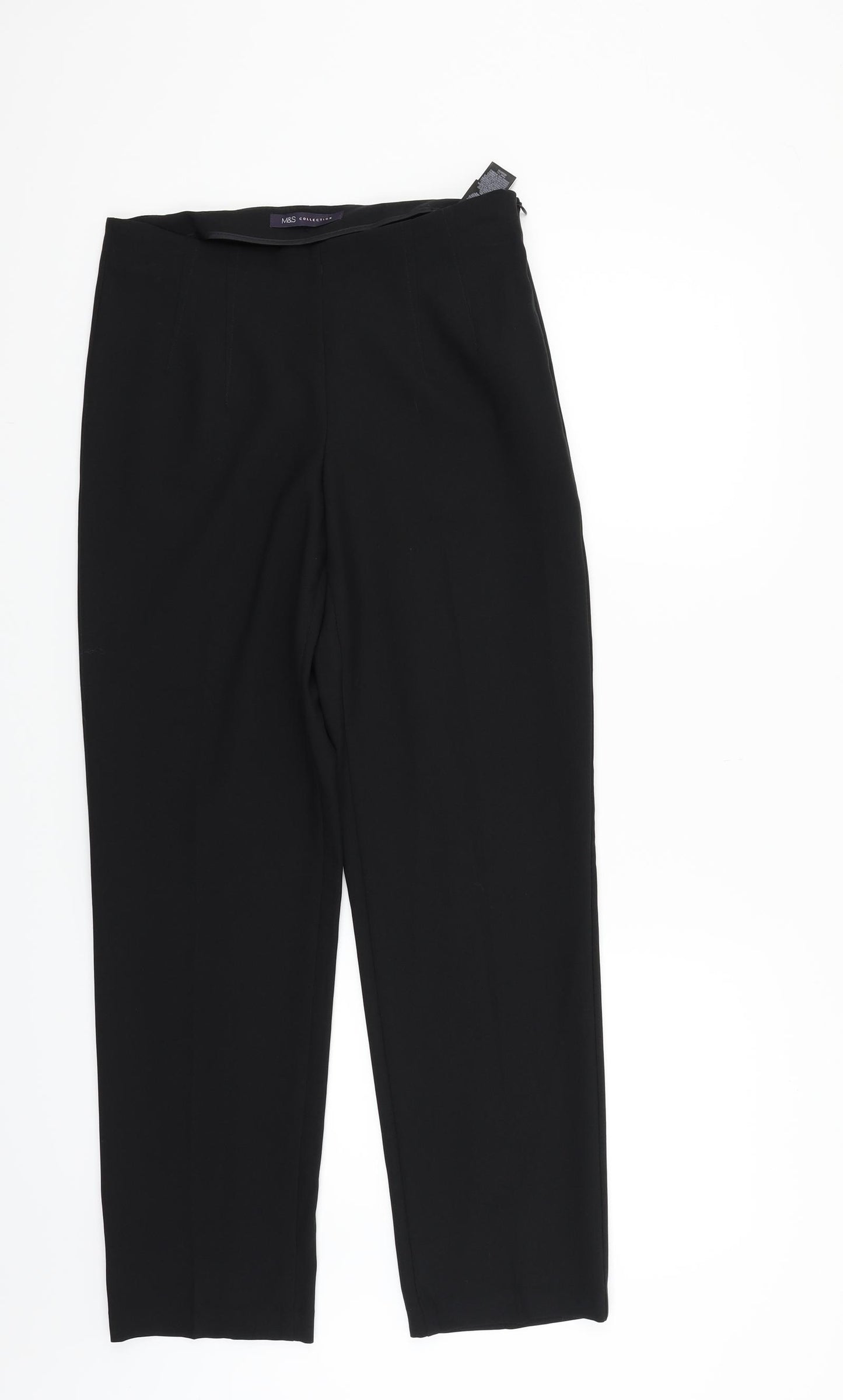 Marks and Spencer Womens Black   Trousers  Size 8 L27 in