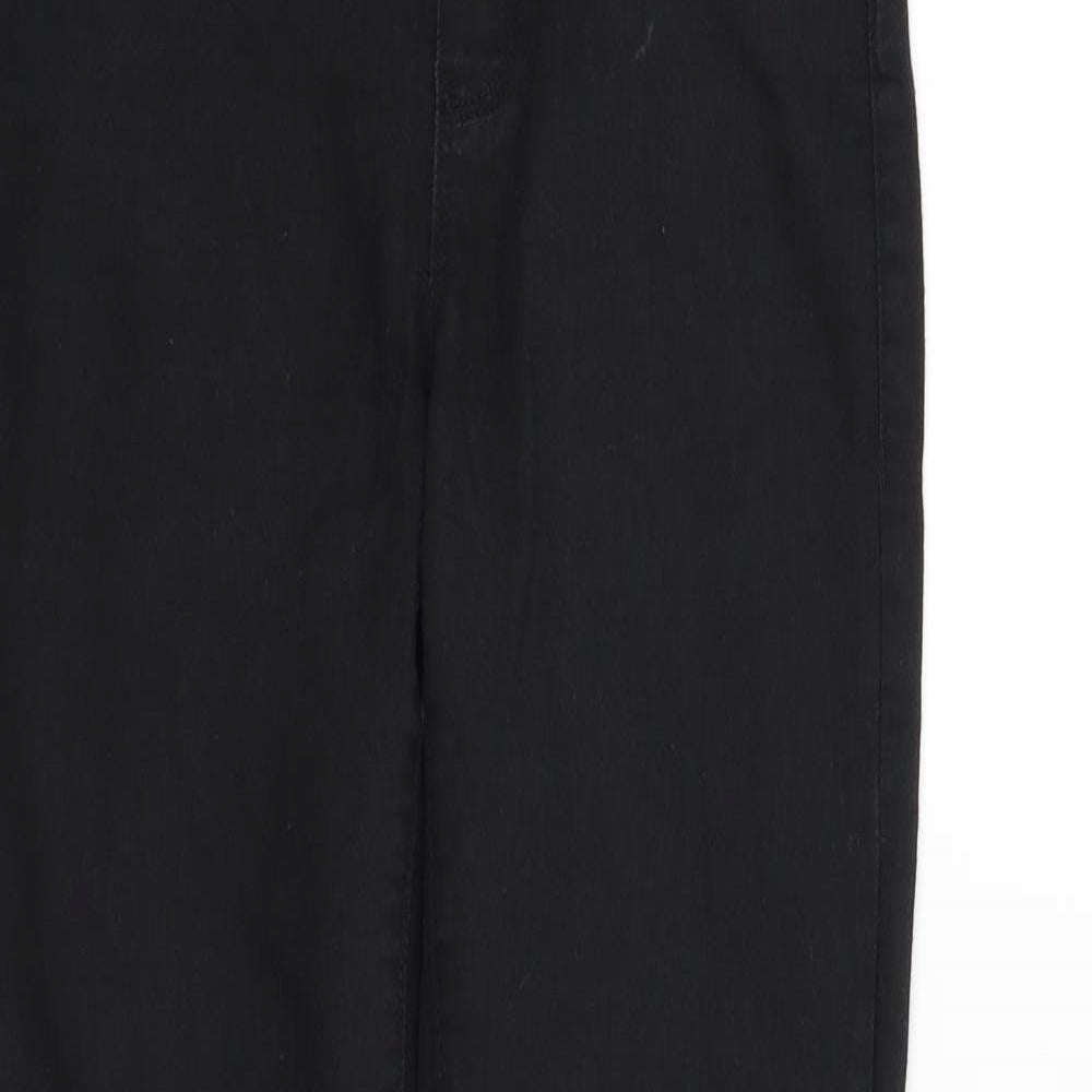 deniem & co Womens Black   Trousers  Size 6 L27 in