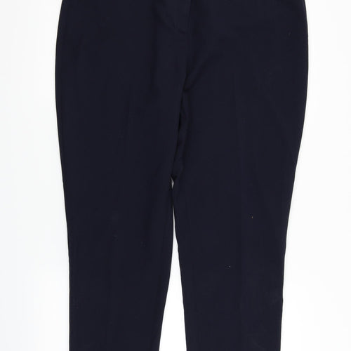 Mia Moda Womens Blue   Trousers  Size 16 L31 in