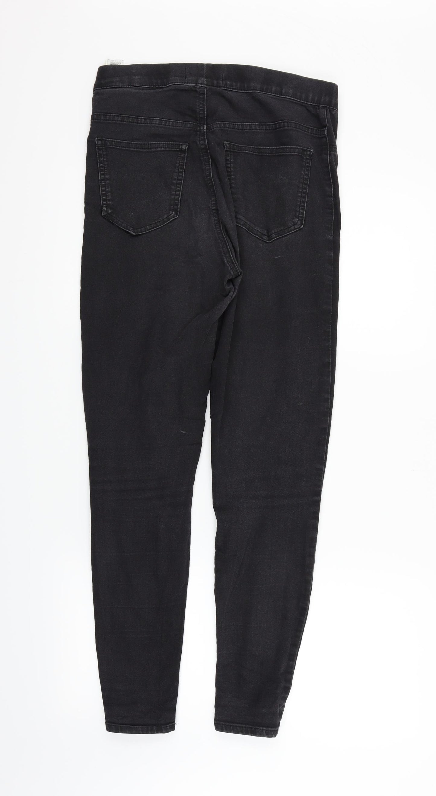 Marks and Spencer Womens Black   Straight Jeans Size 10 L28 in