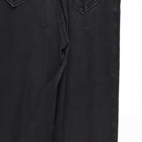 Marks and Spencer Womens Black   Straight Jeans Size 10 L28 in