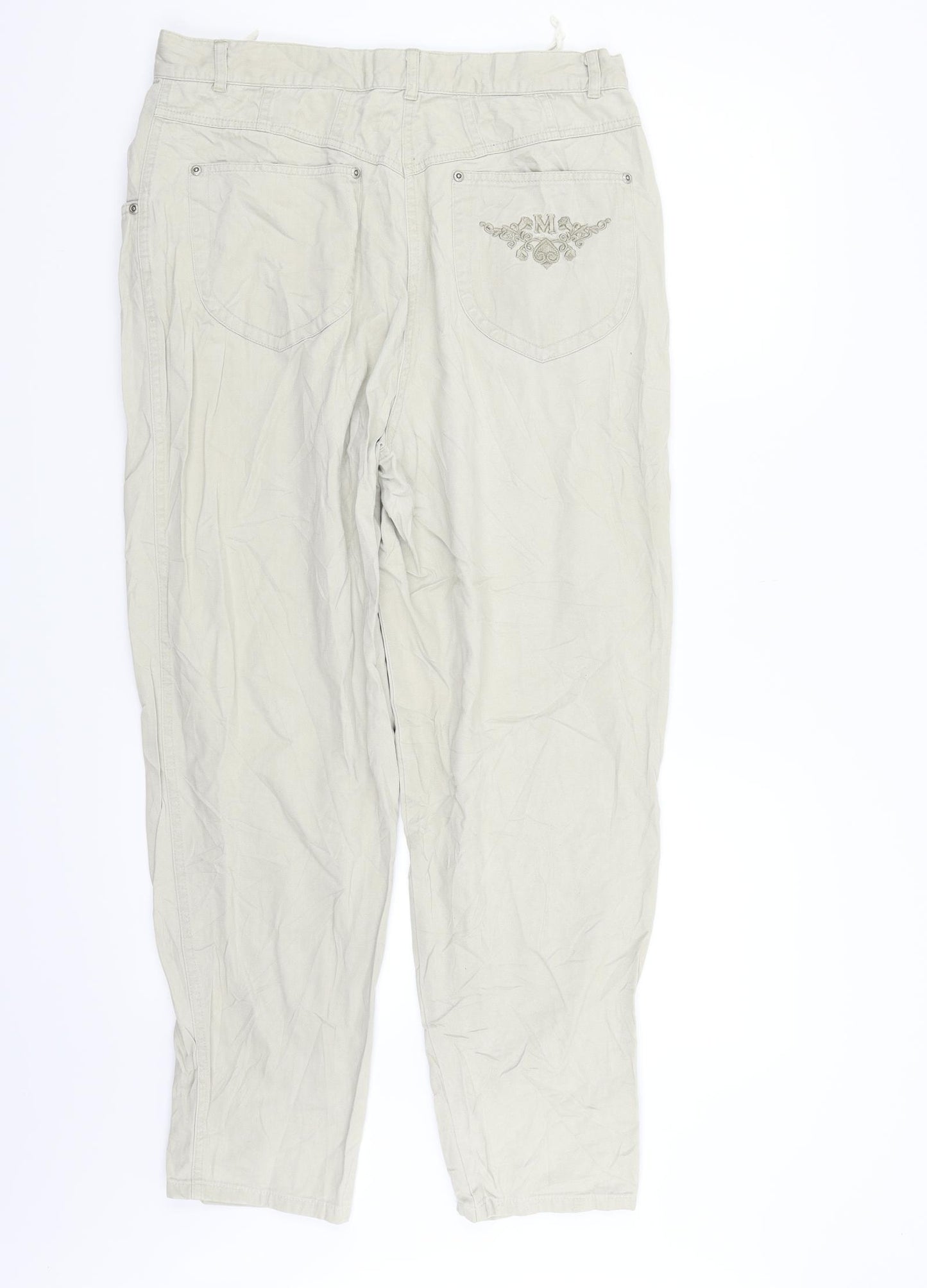 rigany Womens Beige   Trousers  Size 16 L26 in