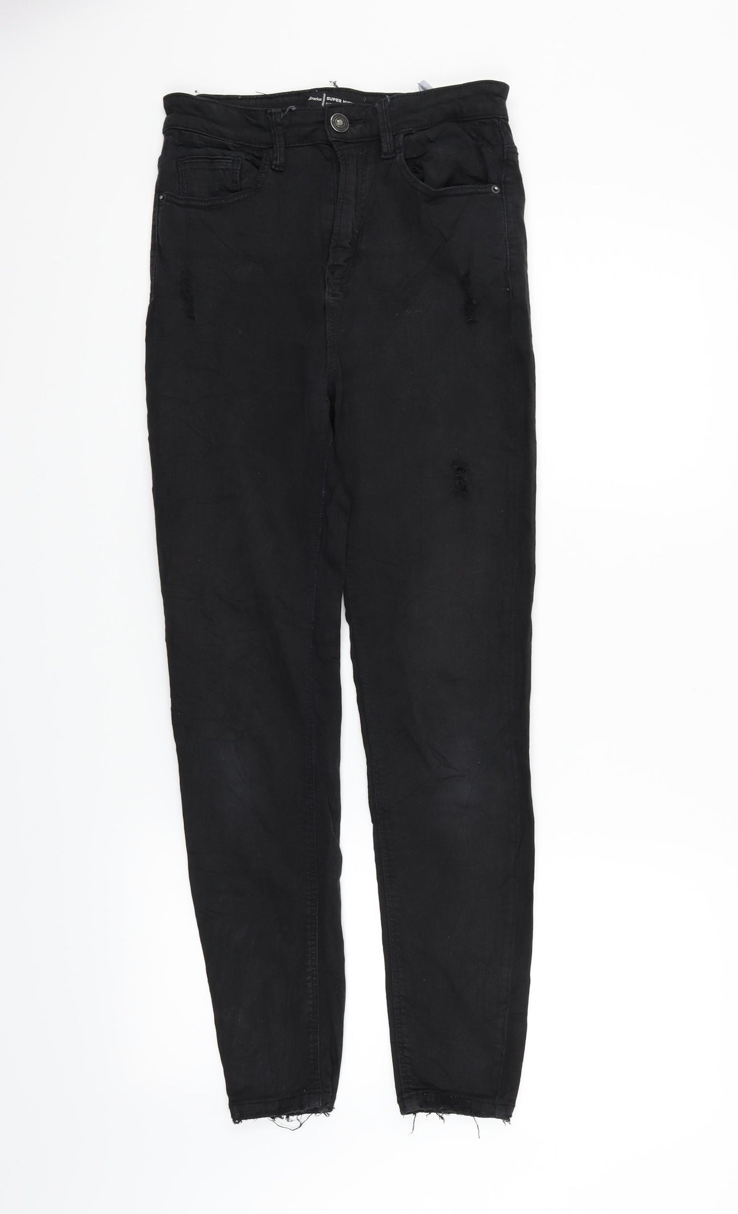 Stradavarius Womens Black   Straight Jeans Size 8 L27 in