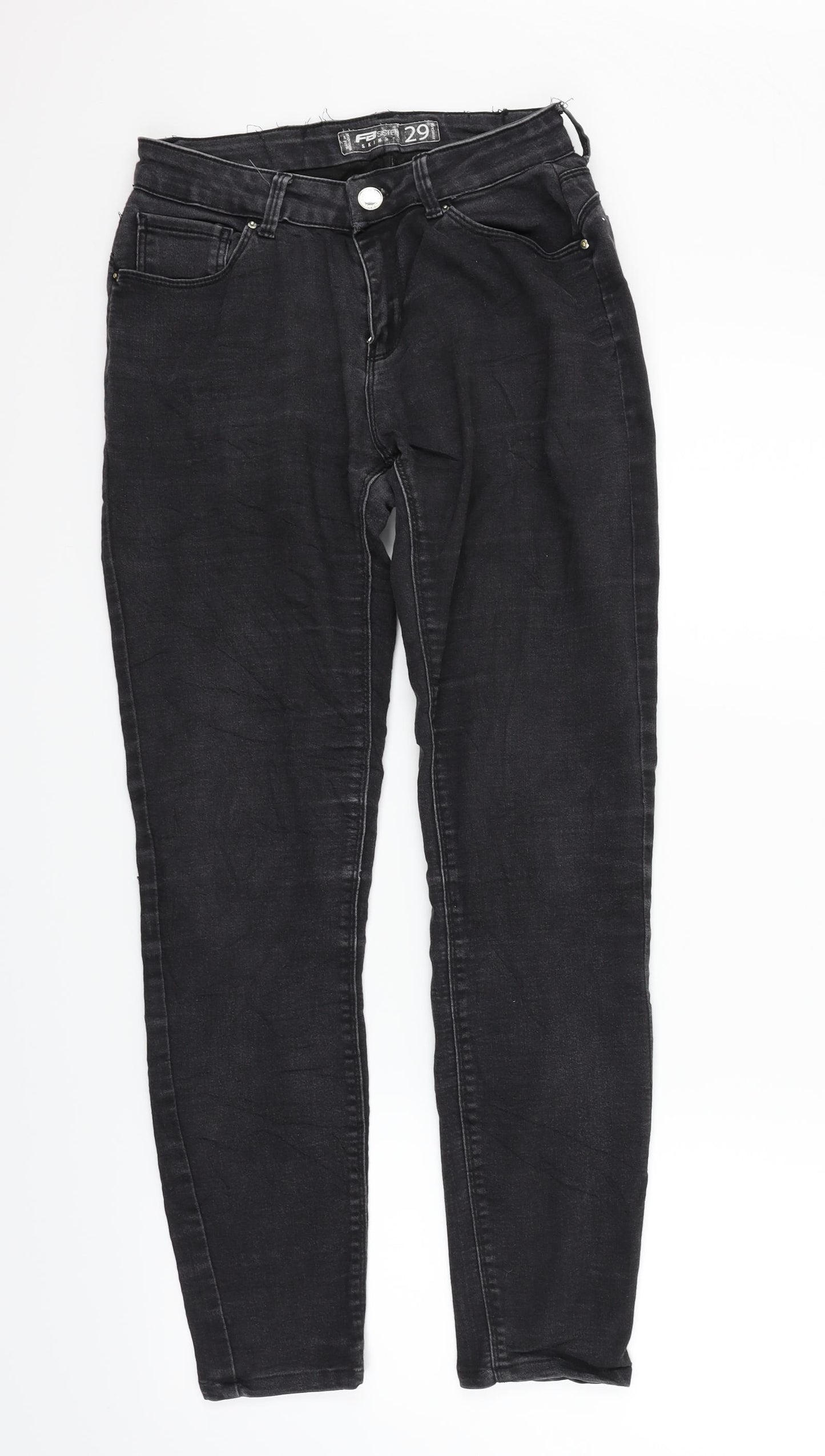 FB sister Womens Grey   Straight Jeans Size 26 in L29 in