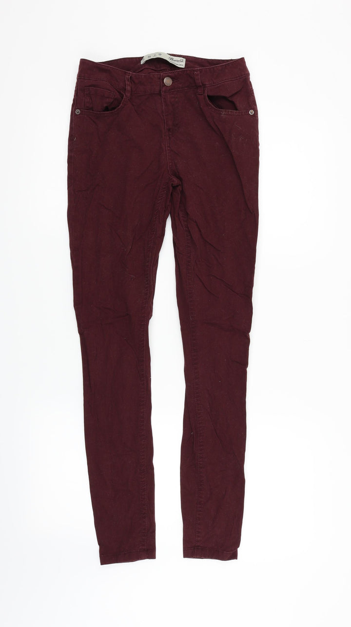 deniem & co Womens Red   Skinny Jeans Size 6 L29 in